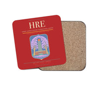 Thumbnail for Robert Gabriel Mugabe International Airport (HRE) design on red 1 piece coaster