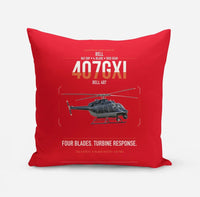 Thumbnail for Bell 407GXi design on red pillow