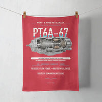 Thumbnail for PT6A-67 design on red towel