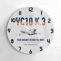 Thumbnail for Vickers VC10 K.3 design on light gray no frame wall clock