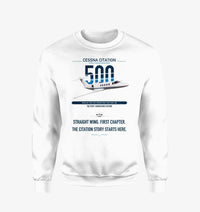 Thumbnail for Cessna Citation 500 - Citation I design on white sweatshirt