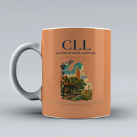 Thumbnail for Easterwood Airport (CLL) airport code design on orange ceramic mug