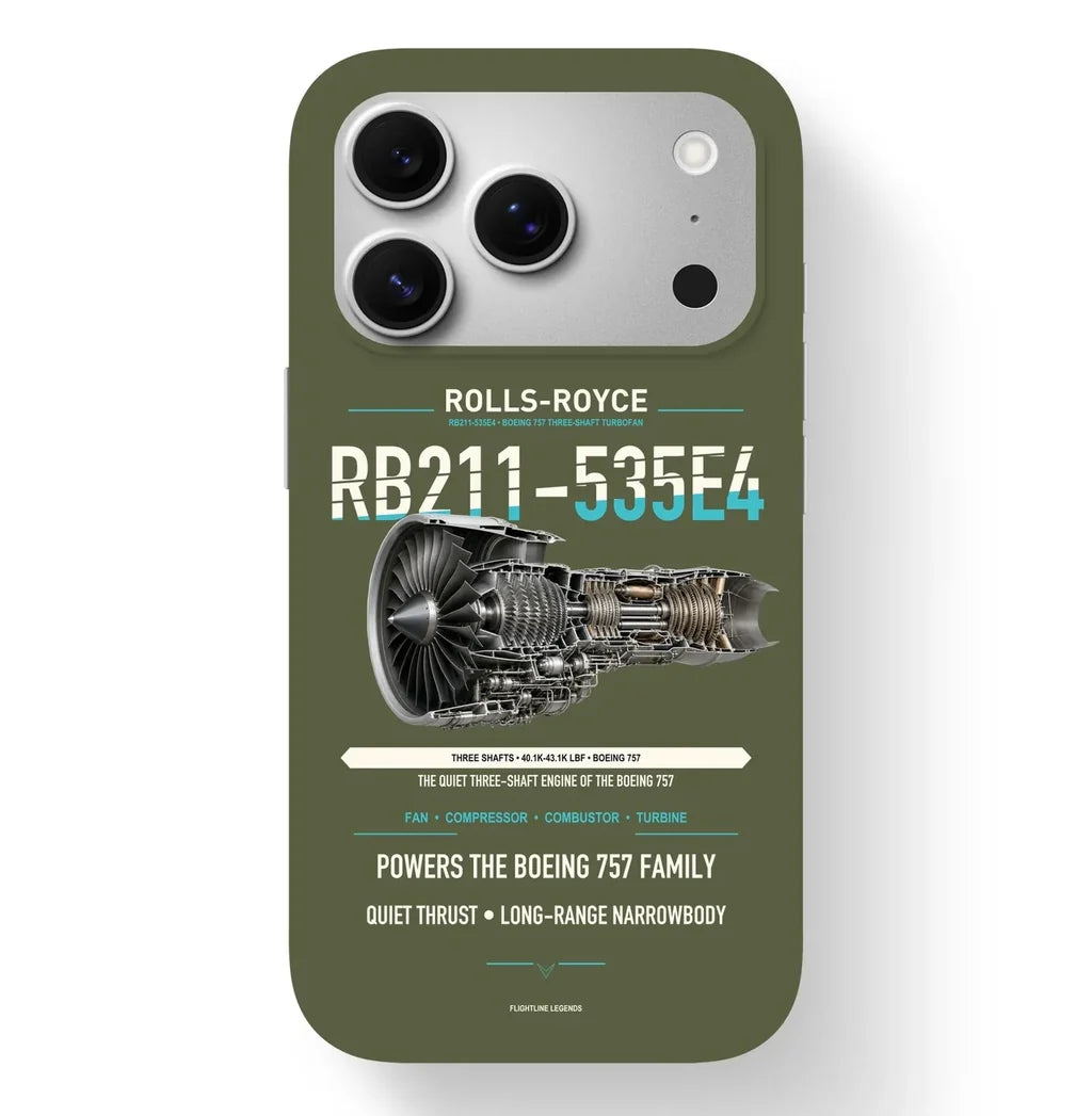 RB211-535E4 Case design on green army iphone case