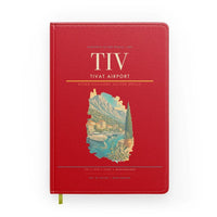 Thumbnail for Tivat Airport (TIV) design on red notebook