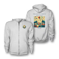 Thumbnail for VINTAGE G4434 - The Kite Day Tribute - Premium Zipped Hoodie design on white