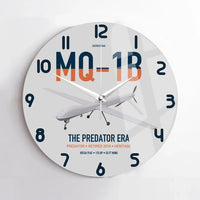 Thumbnail for MQ-1B Predator design on light gray no frame wall clock