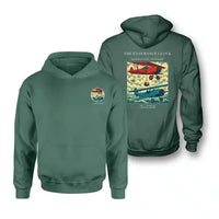 Thumbnail for VINTAGE G4203 - The Endurance Clock - Double-Side Hoodie design on green double side