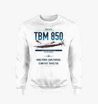 Thumbnail for Socata TBM 850 design on white sweatshirt