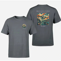 Thumbnail for VINTAGE G4035 - The Coastal Patrol - Double-Side T-Shirt design on gray double side t shirt