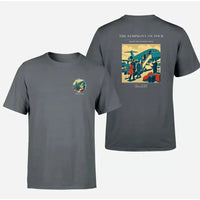 Thumbnail for VINTAGE G4421 - The Symphony On Tour - Double-Side T-Shirt design on gray double side t shirt