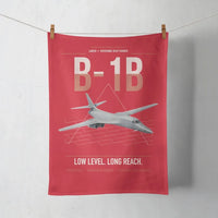 Thumbnail for B-1B Lancer design on red towel