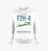 Thumbnail for F2H-4 Banshee design on white sweatshirt