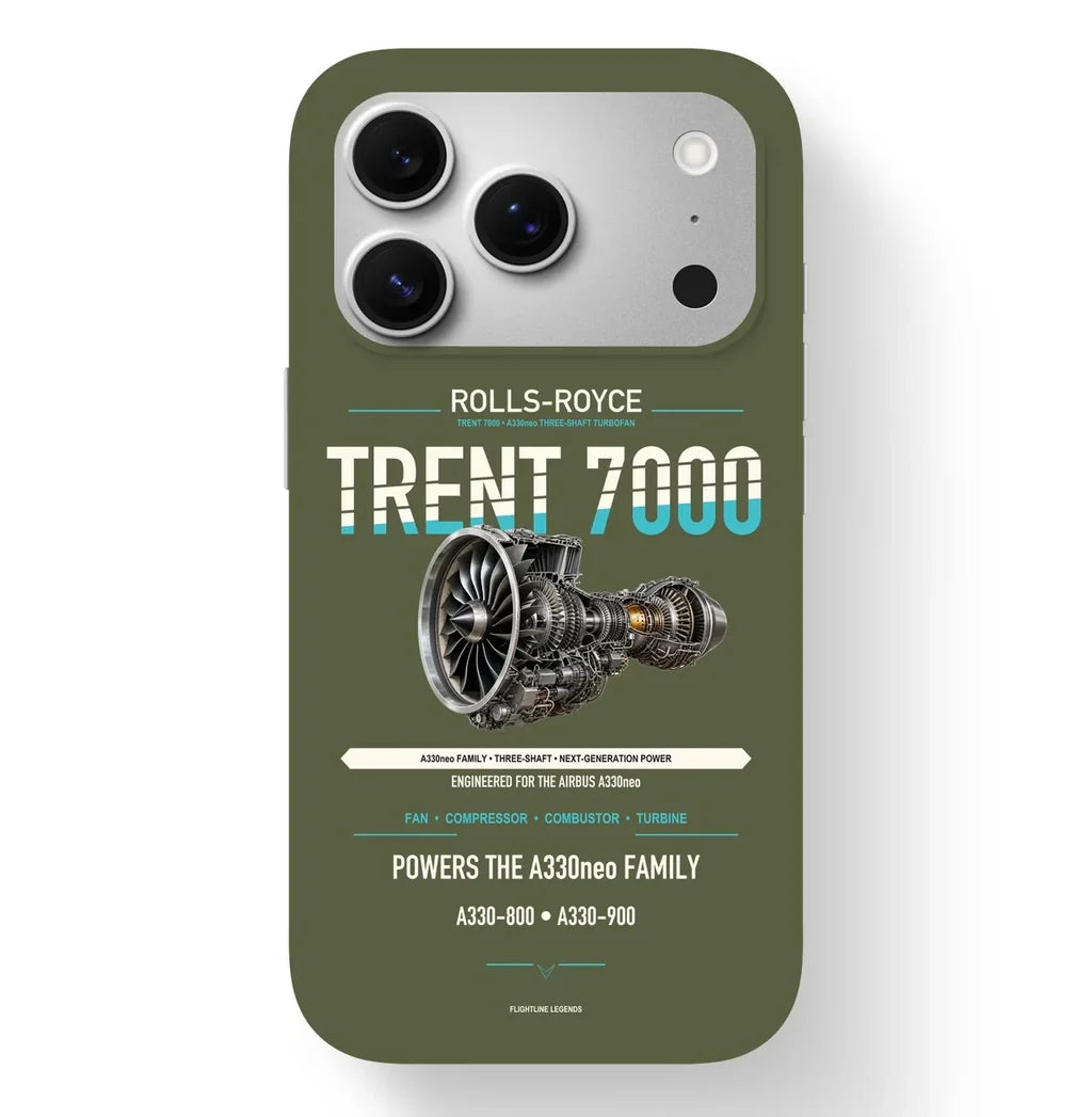 TRENT 7000 Case design on green army iphone case
