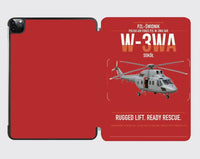 Thumbnail for PZL-Świdnik W-3WA Sokół design on red ipad tablet case