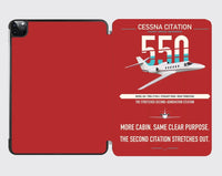 Thumbnail for Cessna Citation 550 - Citation II design on red ipad tablet case