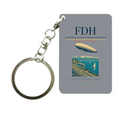Thumbnail for Bodensee-Airport Friedrichshafen (FDH) design on gray key chain