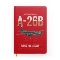 Thumbnail for A-26B Invader design on red notebook