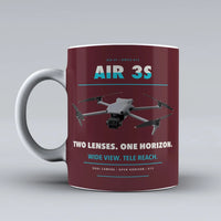 Thumbnail for Air 3S Mug design on dark red dji