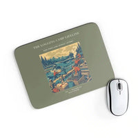 Thumbnail for VINTAGE G4488 - The Logging Camp Lifeline - Designed Mouse Pads design on greenarmy rectangle
