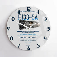 Thumbnail for FJ33-5A design on light gray no frame wall clock