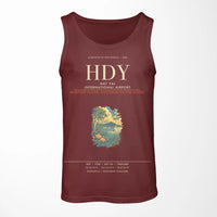 Thumbnail for Hat Yai International Airport HDY Tank Top - Dark Red