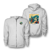 Thumbnail for VINTAGE G4421 - The Symphony On Tour - Premium Zipped Hoodie design on white