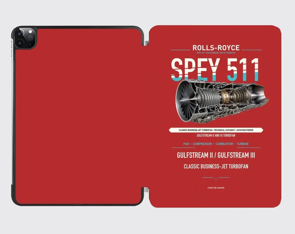SPEY 511 design on red ipad tablet case