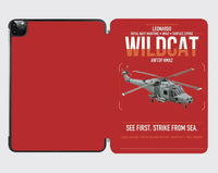 Thumbnail for Leonardo AW159 Wildcat HMA2 design on red ipad tablet case