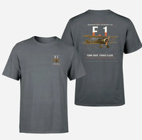 Thumbnail for Sopwith Camel F.1 design on gray t-shirt, double-side print