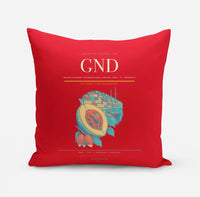 Thumbnail for Maurice Bishop International Airport (GND) design on red pillow