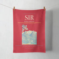 Thumbnail for Sion Airport (SIR) design on red towel