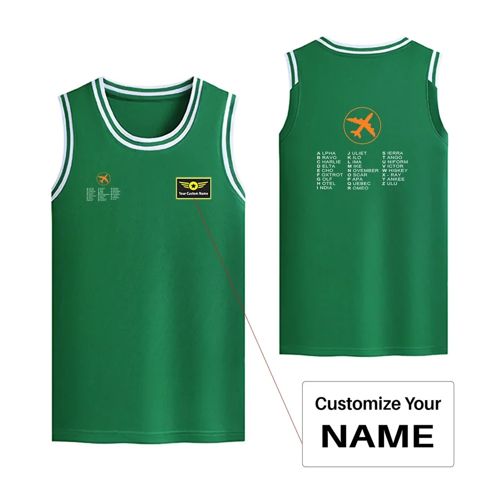 Customisable Aviation Alphabet Basketball Print - view 7