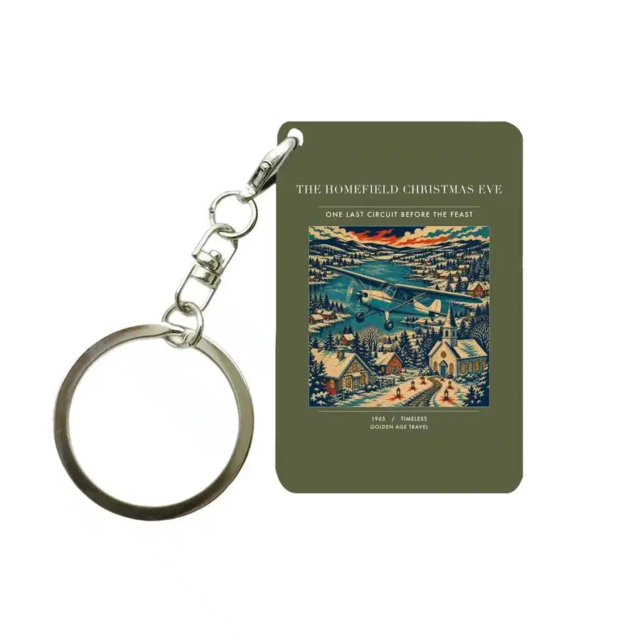VINTAGE G4449 - The Homefield Christmas Eve - Designed Key Chain design on greenarmy