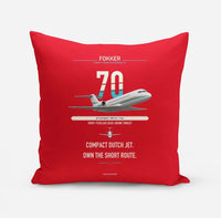 Thumbnail for Fokker 70 design on red pillow