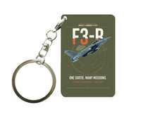Thumbnail for Dassault Rafale C — F3-R standard design on green army designed key chain, double-side print