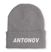 Thumbnail for Antonov & Text Embroidered Beanie - view 7