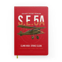 Thumbnail for Royal Aircraft Factory S.E.5a design on red notebook