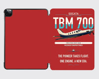 Thumbnail for Socata TBM 700 design on red ipad tablet case