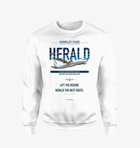 Thumbnail for Handley Page HPR.7 Dart Herald design on white sweatshirt
