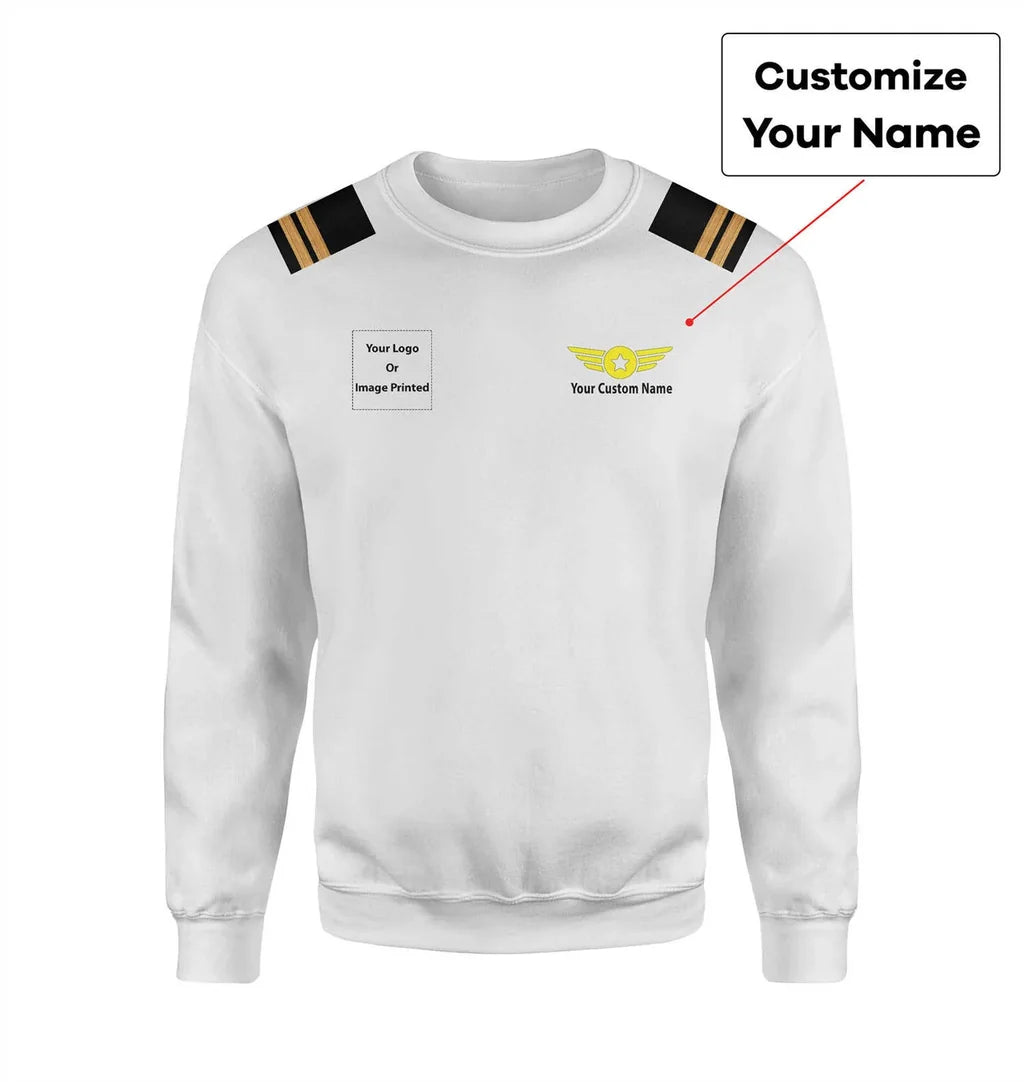 Customisable Pilot Epaulettes 3D Sweatshirt - view 7