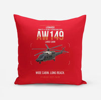 Thumbnail for Leonardo AW149 design on red pillow