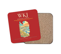 Thumbnail for Wakkanai Airport (WKJ) design on red 1 piece coaster