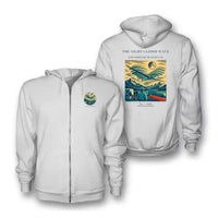 Thumbnail for VINTAGE G4473 - The Night Glider Wave - Premium Zipped Hoodie design on white