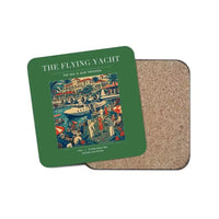 Thumbnail for The Flying Yacht - Designed Coasters design on green 1-piece