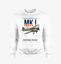 Thumbnail for Fairey Swordfish Mk I design on white sweatshirt