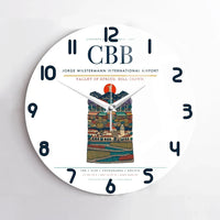 Thumbnail for Jorge Wilstermann International Airport CBB Wall-Clock No-Frame - White