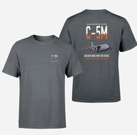 Thumbnail for C-5M Super Galaxy design on gray double-side t-shirt, double-side print