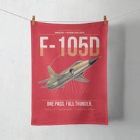 Thumbnail for F-105D Thunderchief design on red towel
