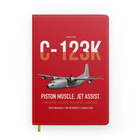 Thumbnail for C-123K Provider design on red notebook