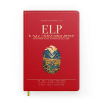 Thumbnail for El Paso International Airport (ELP) design on red notebook